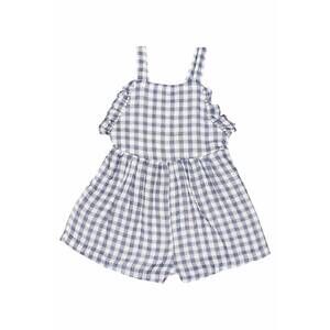 NEW BÚHO gingham jumpsuit in blue stone